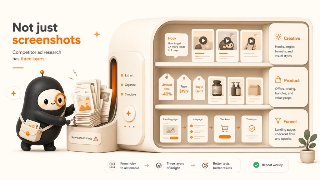 creative product funnel ad analysis