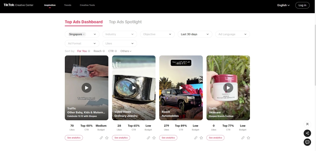 TikTok Creative Center